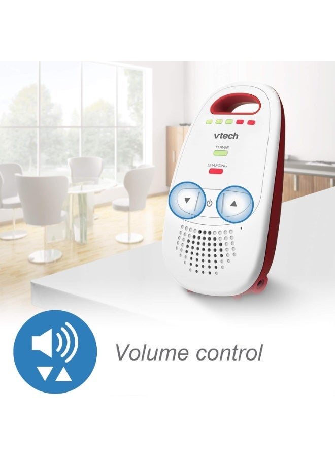 VTech Baby BM1000 Digital Audio Baby Monitor, White/Red - Image 3