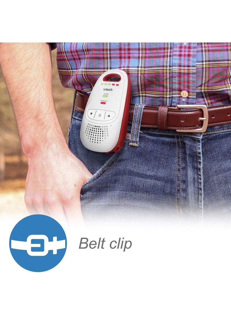 VTech Baby BM1000 Digital Audio Baby Monitor, White/Red - Image 4