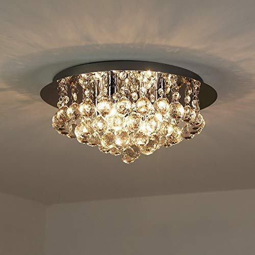 CRYSTA WORLD K9 Crystal Chandelier Modern Light Fixture(Warm White) (Design 19) L12/W12/H12 - Image 2