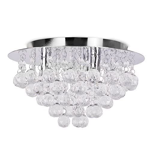 CRYSTA WORLD K9 Crystal Chandelier Modern Light Fixture(Warm White) (Design 19) L12/W12/H12 - Image 1