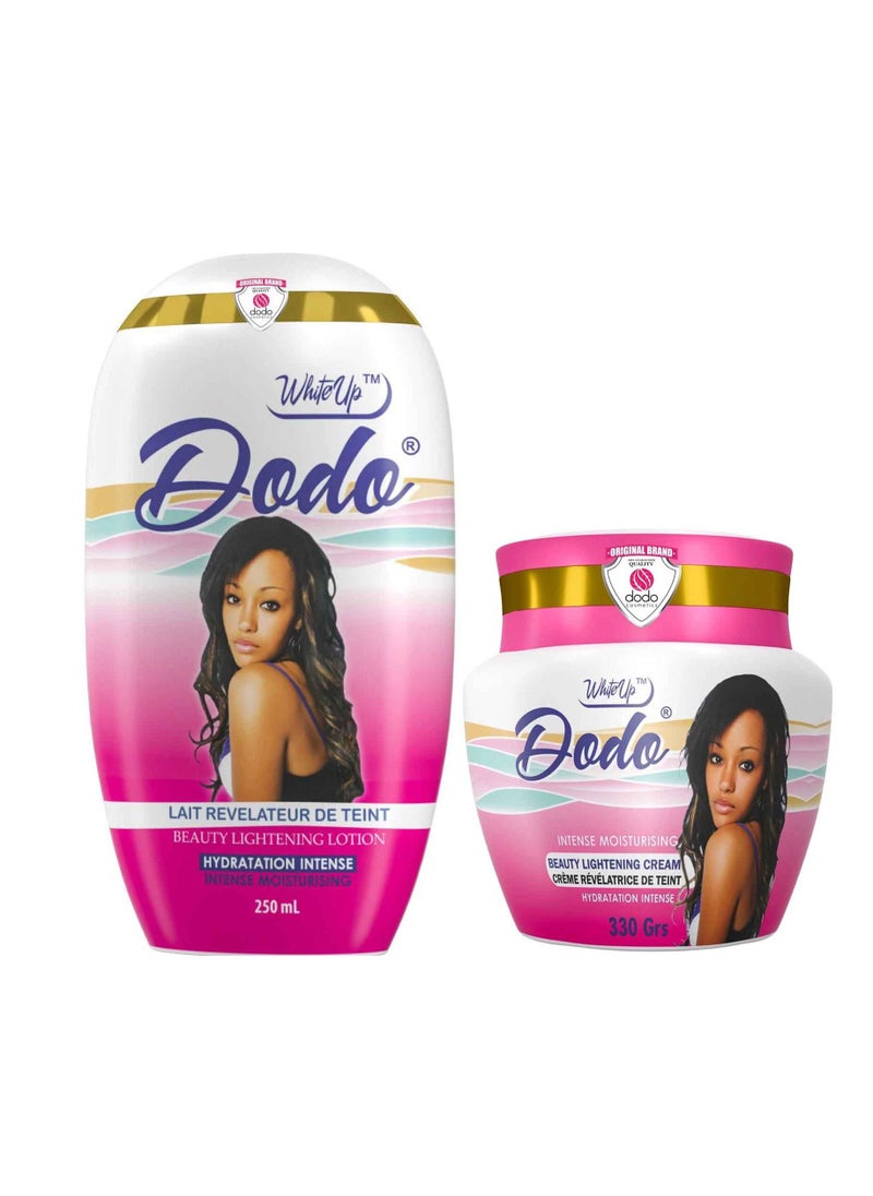 dodo white up - Intense Moisturising Beauty Lightening Cream & Lotion (Set of 2) - Image 1