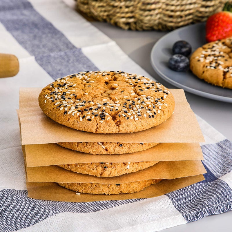 Hiware 200 Count Unbleached Parchment Paper Squares 6" x 6", Non-Stick Wax Paper Sheets for Separate Burgers, Cookies & Other Foods When Storing, Freezing - Image 4