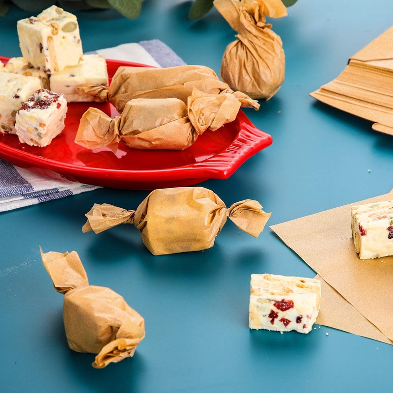 Hiware 200 Count Unbleached Parchment Paper Squares 6" x 6", Non-Stick Wax Paper Sheets for Separate Burgers, Cookies & Other Foods When Storing, Freezing - Image 5