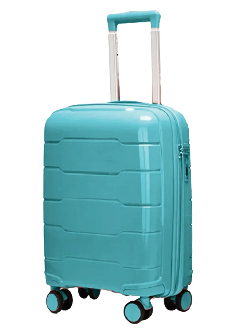 Reflection Reflection PP Cabin Luggage Airline Approved, Scratchproof Lightweight 20 Inch Luggage- 360° Silent Wheels, PP Hard Suitcase Trolley, Spinner Wheels, Travel Luggage  (20-Inch , Blue)