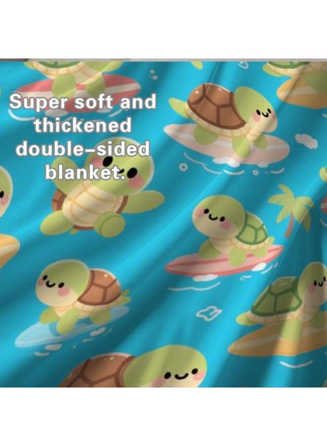 general Flannel thin blanket (warm and comfortable, suitable for sleep, gaming, dust removal and sandproof) 150cm*200cm - 96 - Image 1