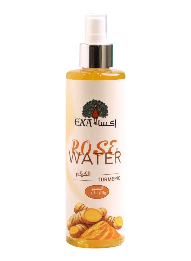 EXA Rose Water With Turmeric Spray for Skin Whitening & Deep Moisturizing - 250ml