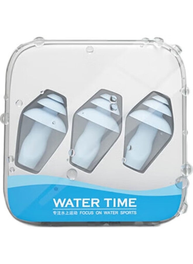 WATERTIME Swimming Waterproof Earplugs With Nose Clip, Anti-Water, Soundproof, Noise-Reducing Earplugs For Children And Adults, Transparent Color - Image 3