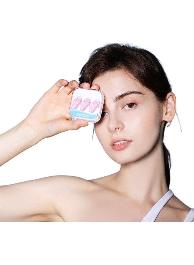 WATERTIME Swimming Waterproof Earplugs With Nose Clip, Anti-Water, Soundproof, Noise-Reducing Earplugs For Children And Adults, Transparent Color - Image 2