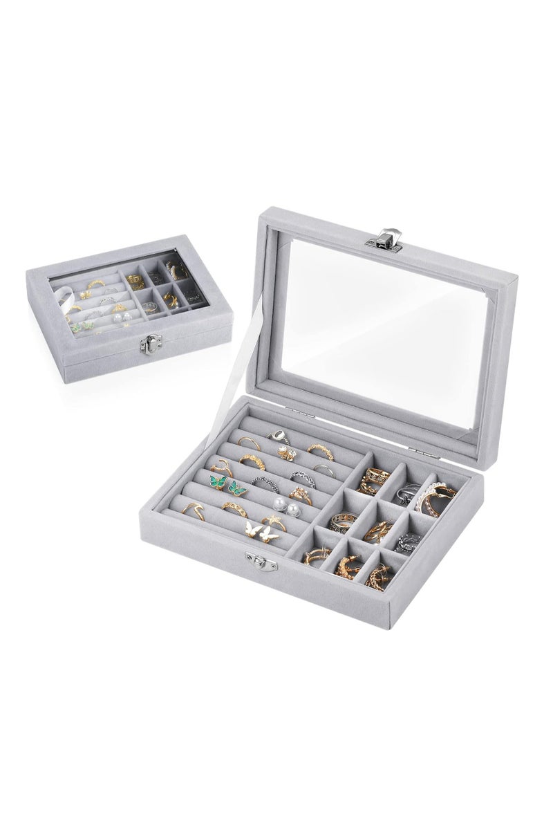 Jewelry Organizer for Rings, Earrings, Necklaces - Jewelry Box, Travel Jewelry Bag for Women, Jewelry and Accessories Storage Organizer - Image 1