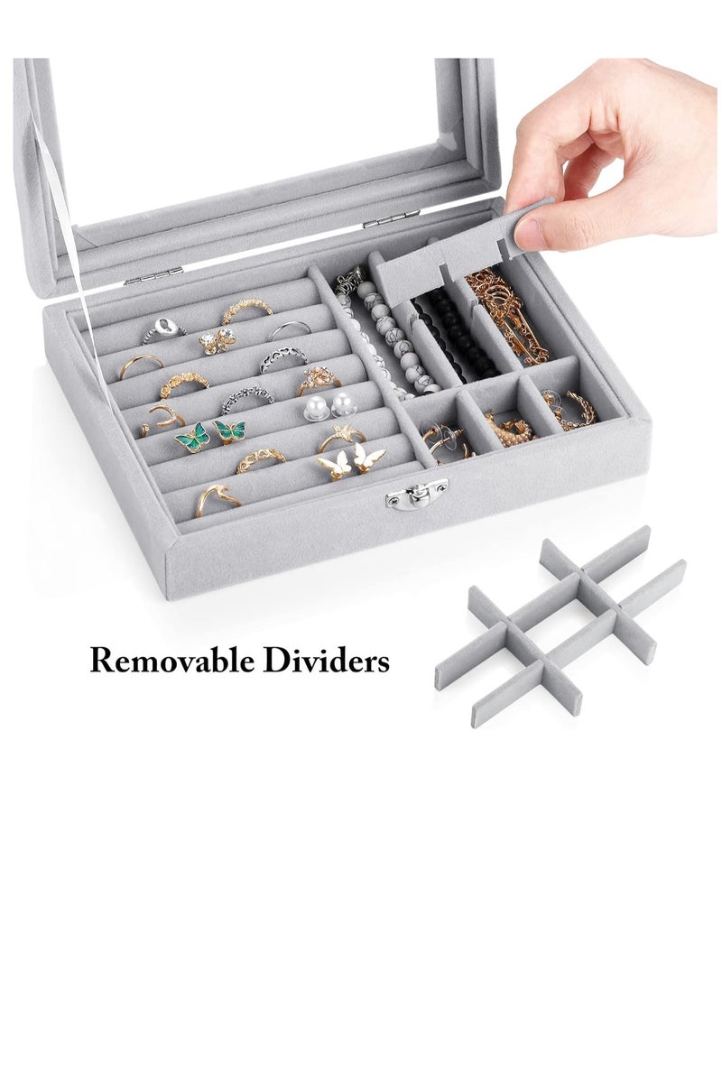 Jewelry Organizer for Rings, Earrings, Necklaces - Jewelry Box, Travel Jewelry Bag for Women, Jewelry and Accessories Storage Organizer - Image 2