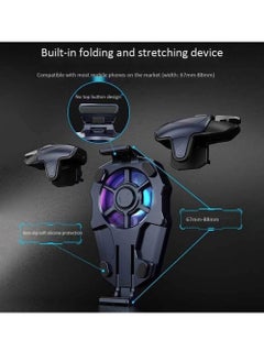 Beauenty NEW AK03 Mobile Game Controller with Cooling Fan – Joystick Trigger for PUBG, iOS  Android Smartphones  - Image 3