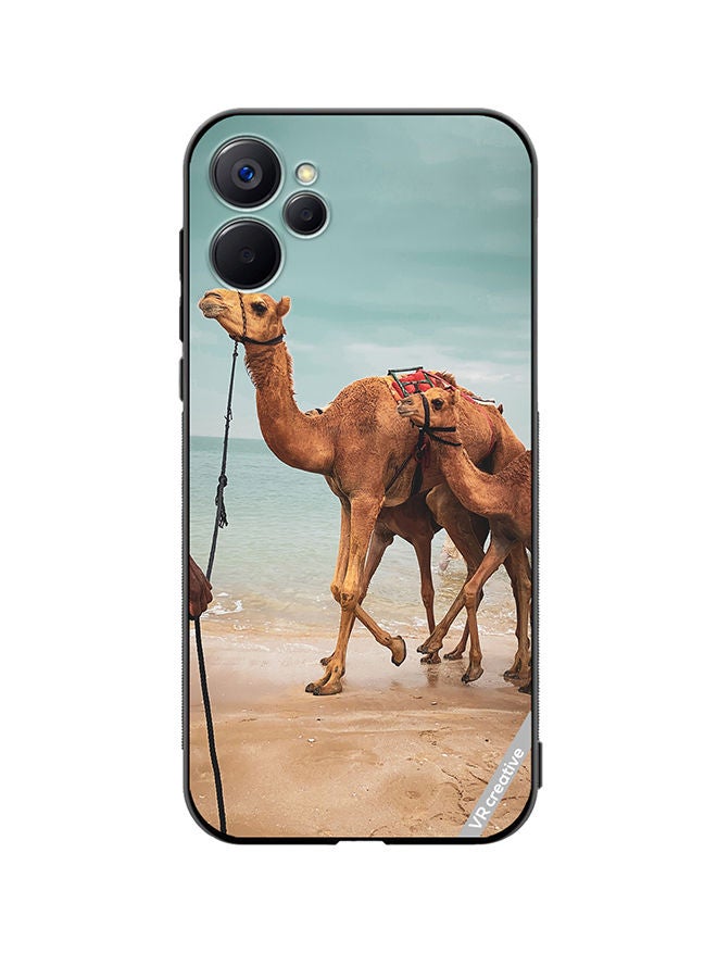VR CREATIVE Protective Case Cover For Realme 9i 5G Merry Camel Design Multicolour - Image 1