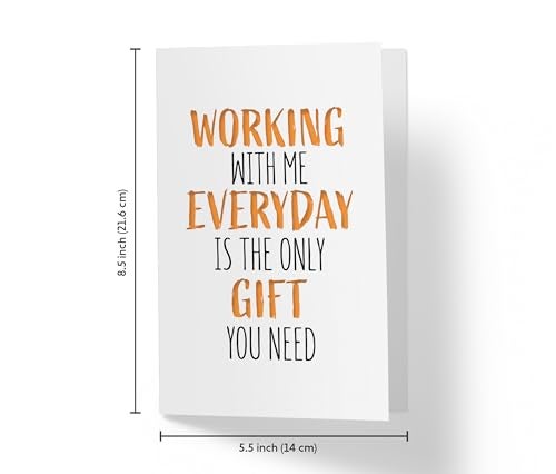 Karto Funny Birthday Card for Men Women - Large 5.5x8.5 inch Happy Birthday Cards for Coworker, Boss, Colleague - 30th 40th 50th 60th - Gift - Image 4
