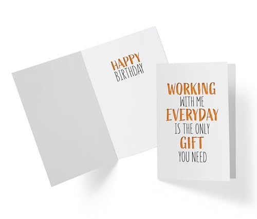 Karto Funny Birthday Card for Men Women - Large 5.5x8.5 inch Happy Birthday Cards for Coworker, Boss, Colleague - 30th 40th 50th 60th - Gift - Image 3