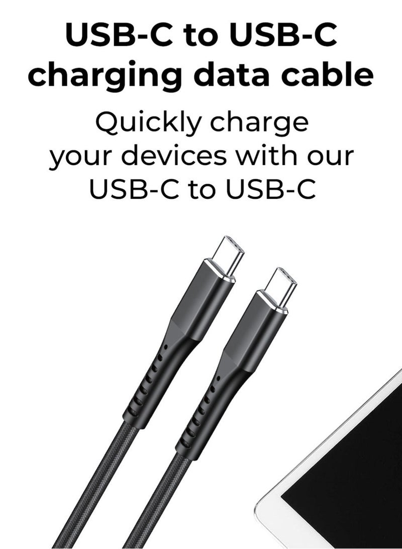glassology 33W USB-C GaN Fast Charger, 2-Port Wall Charger (Type-C + USB-A), Compatible with All iPhone Models, iPad, Galaxy Series, Free Type-C to Type-C Cable Included - Image 3