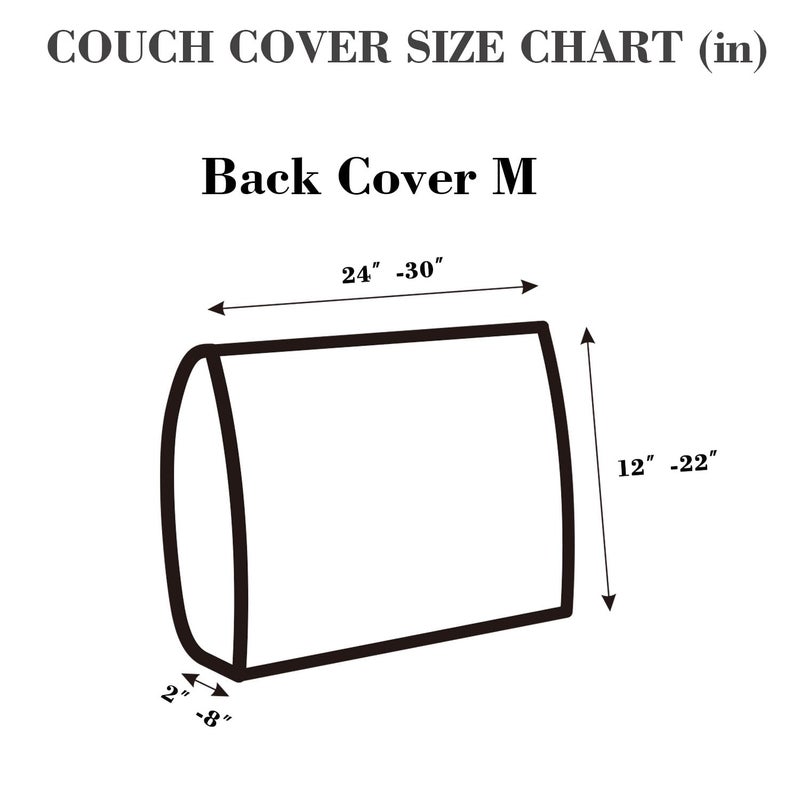 Disayu Sofa Covers Couch Covers for Sofa Pet Friendly Couch Cushion Covers Universal Sofa Covers Washable Stretch Slipcovers for Sectional Sofa (Texture Light Coffee,Back Cover M) - Image 2
