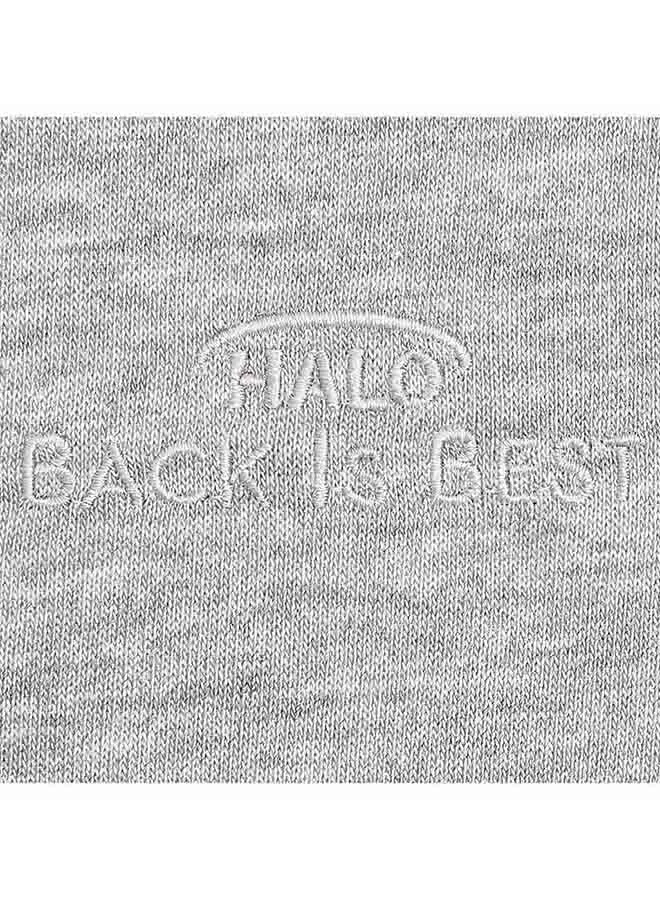 Halo Baby Sleeping Bag – 100% Premium Cotton Sleeping Bag – Baby Sleeping Bag With Zip – Newborn Sleeping Bag For Newborn Girls And Boys 0.5 Tog – Grey And White, 6 - 18 Months