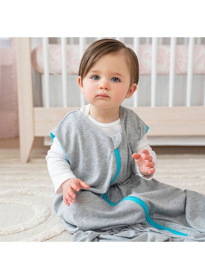 Halo Baby Sleeping Bag – 100% Premium Cotton Sleeping Bag – Baby Sleeping Bag With Zip – Newborn Sleeping Bag For Newborn Girls And Boys 0.5 Tog – Grey And White, 6 - 18 Months - Image 4