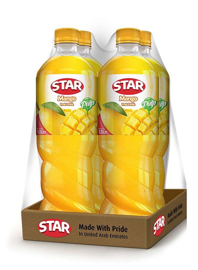 Star Mango Juice Drink 1.5Ltr, Pack of 4