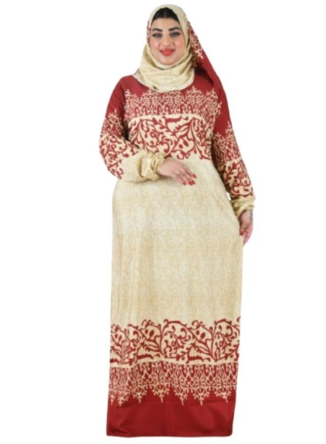 Multi-colored cotton one-size drape 