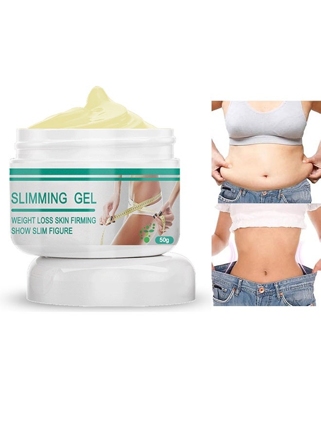 Jaysuing Slimming Cream, Ginger Fat Burning Cream for Navel Area, Arms, Legs, Tummy, Moisturising Firming Massage Gel for Soothing, Calming, Relaxing, Firming and Slimming(50g) - Image 1