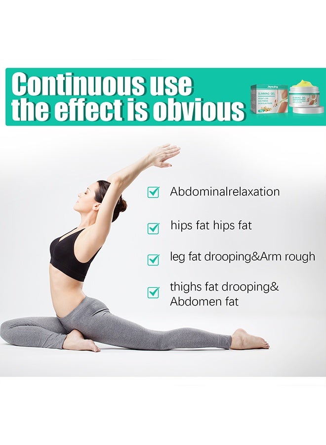 Jaysuing Slimming Cream, Ginger Fat Burning Cream for Navel Area, Arms, Legs, Tummy, Moisturising Firming Massage Gel for Soothing, Calming, Relaxing, Firming and Slimming(50g) - Image 5