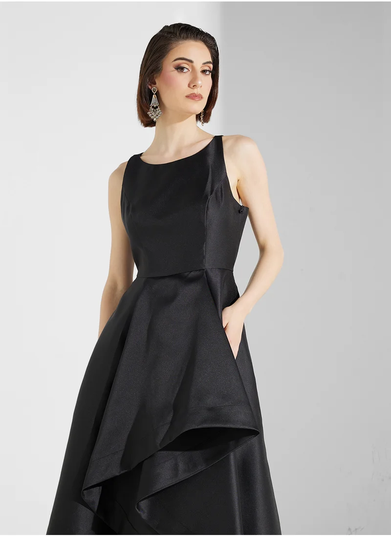 ادريانا بابيل Mikado Asymmetrical Detail Dress