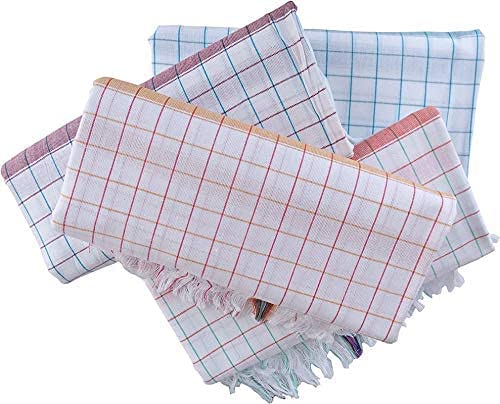 AYUS Khadi White Cotton Bath Towels Manufactured SIRCILLA 36 * 72 inches (Pack of 4). Pure Cotton Towels Suitable for All Men and womenLARGE Size - Image 2