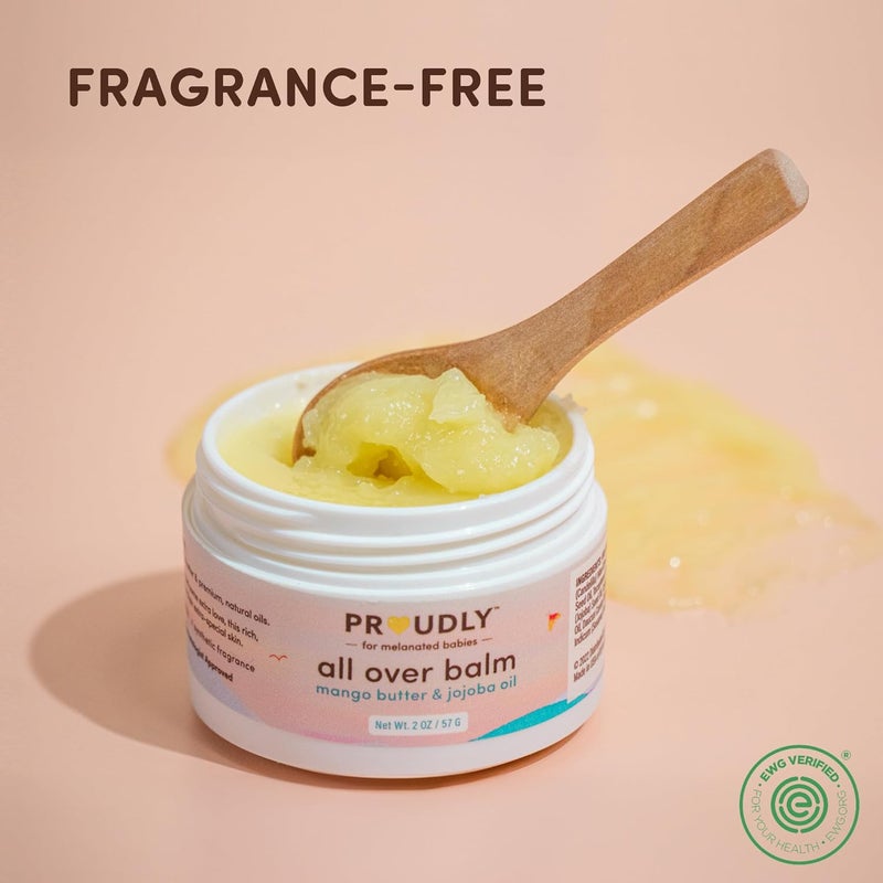 PROUDLY All Over Balm by Gabrielle Union  Dwyane Wade Helps Relieve Cradle Cap  Eczema for Black  Brown Babies Dry Sensitive Skin Frangrance Free 2Pack 2 oz each - Image 2