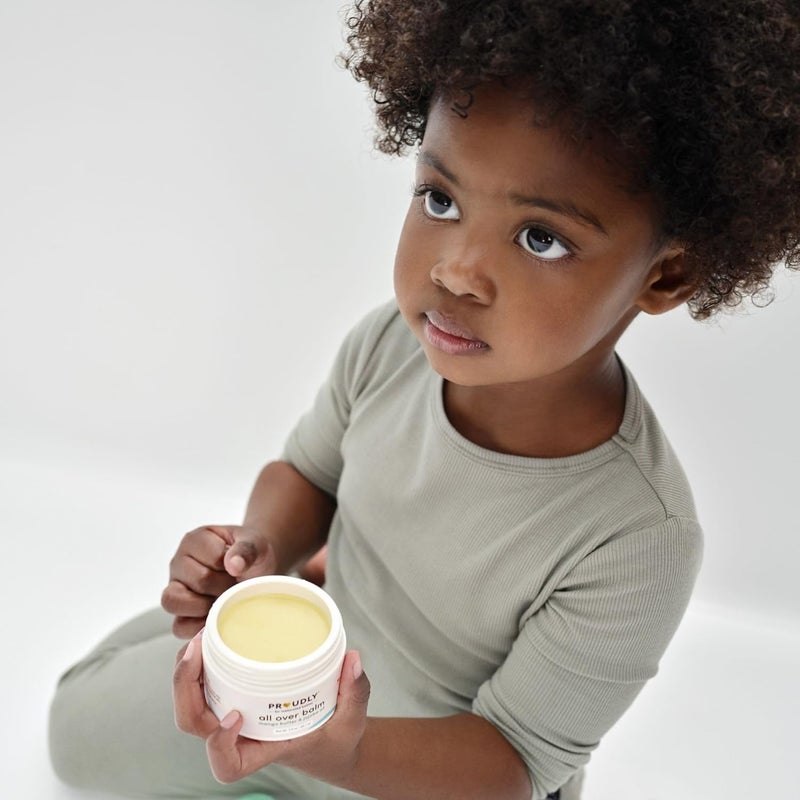 PROUDLY All Over Balm by Gabrielle Union  Dwyane Wade Helps Relieve Cradle Cap  Eczema for Black  Brown Babies Dry Sensitive Skin Frangrance Free 2Pack 2 oz each - Image 4