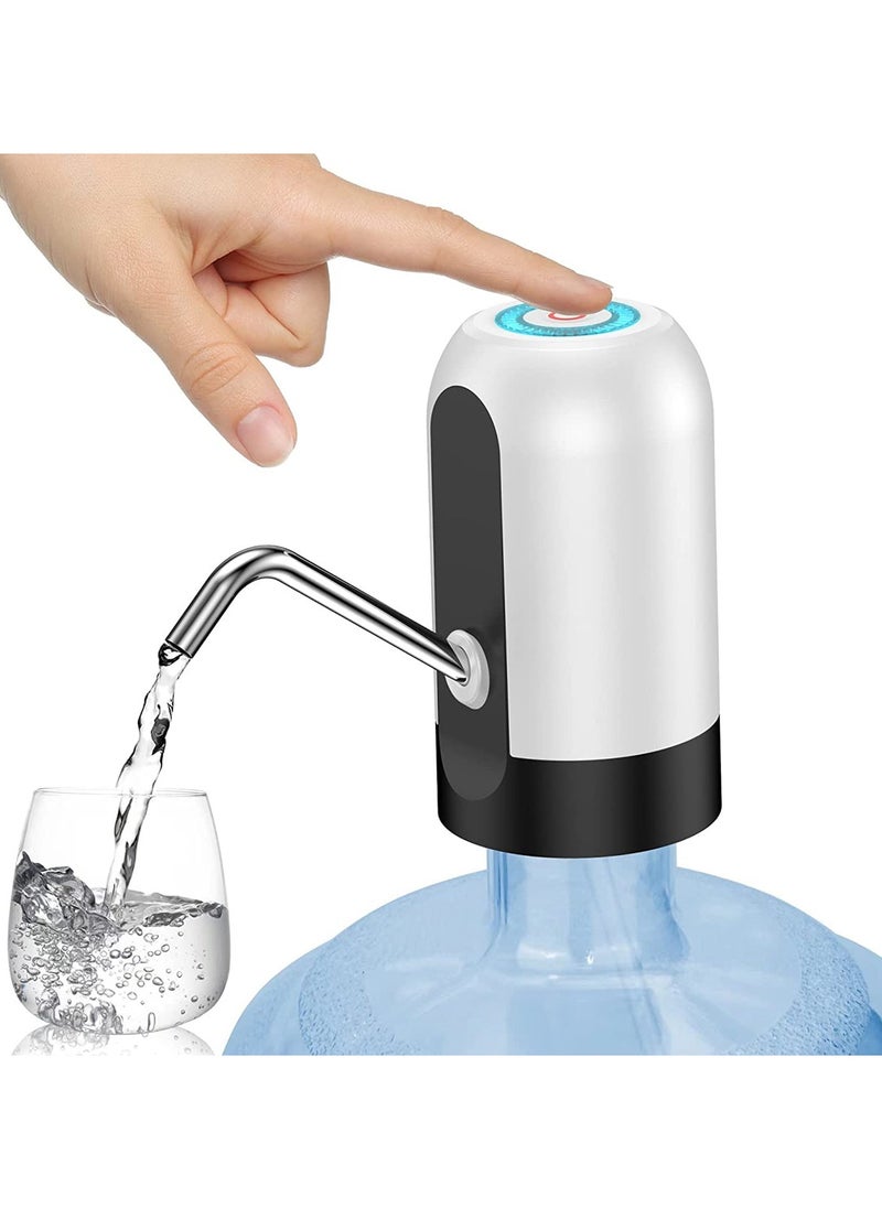 FEND Fend Usb Rechargeable Automatic Portable Water Dispenser Pump With Built In Copper String for Kitchen Home Office and Outdoor Camping White  - Image 2