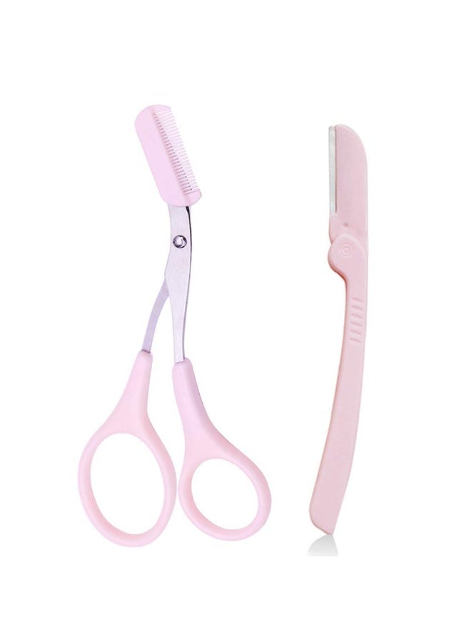 Toy Box Eyebrow Scissors With Comb, Remover Makeup Tools, Hair Removal Grooming Shaping Scissors - Image 2
