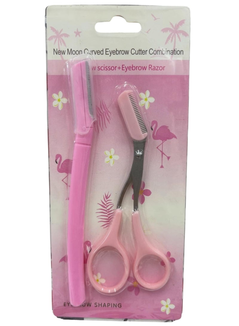 Toy Box Eyebrow Scissors With Comb, Remover Makeup Tools, Hair Removal Grooming Shaping Scissors - Image 1