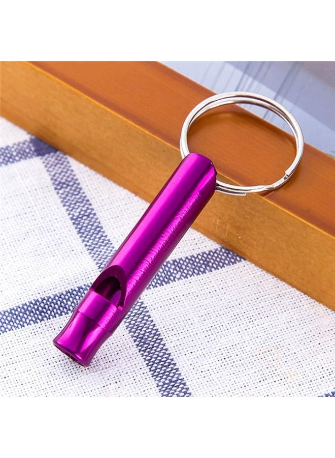 Generic Outdoor Metal Whistle Pendant With Keychain Keyring For Survival Emergency