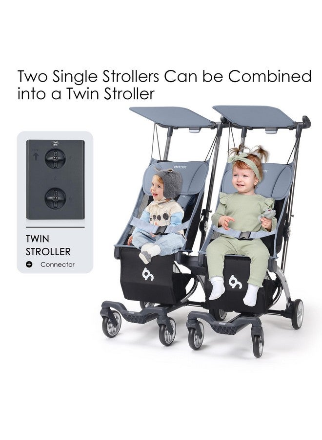 Beberoad Love R1 Stroller Connector, Twin Stroller Double Stroller Connector for R1 Travel Stroller, Turns Two Single R1 Strollers into a Double Stroller (Only Fits for R1 Stroller) - Image 2