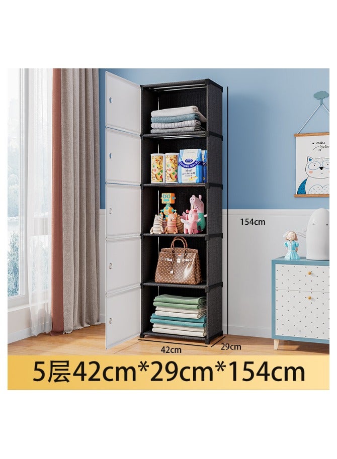 Foldable five-layer locker, multifunctional locker，42x29x154cm - Image 1