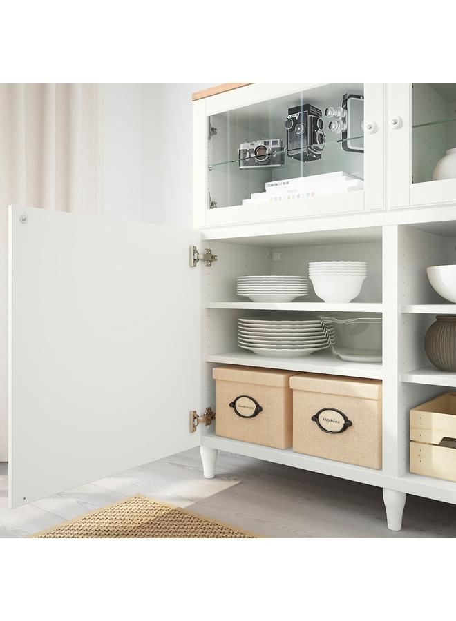 زبون باب زجاجي، أبيض/زجاج شفاف، 60×38 سم - Image 5