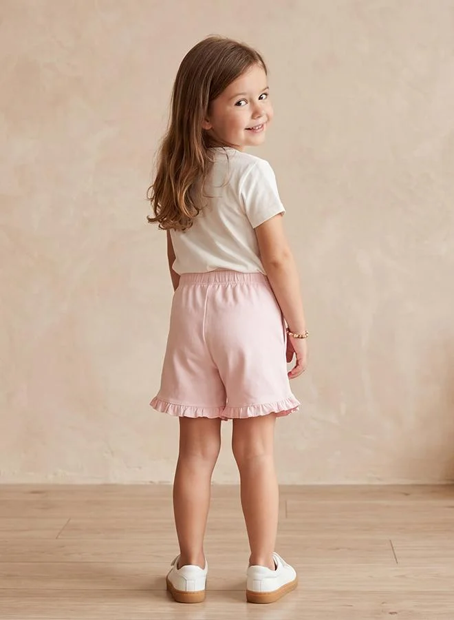 أطفال وأكثر Babies & More Toddler Girls Off-White Shorts