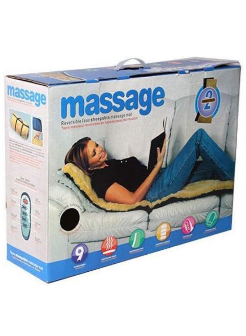 Electric Full Body Massage Bed With 9 Motors for Pain Relief Vibration at Bed Chair Sofa, Massager bed with remote control, home body massager head leg - Image 1