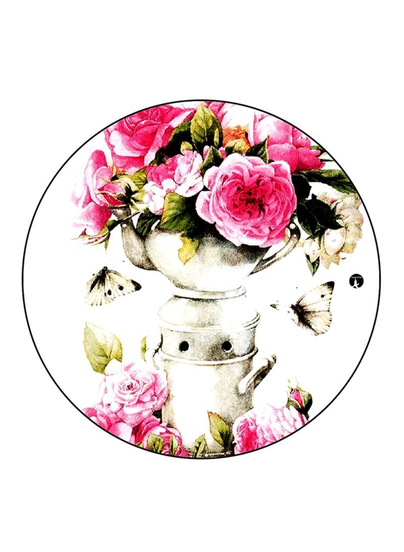 Flowers Printed Mouse Pad Multicolour