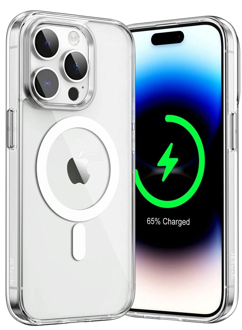 Raxoom Magnetic Case for iPhone 14 Pro Max 6.7-inch Compatible with MagSafe Wireless Charging, Shockproof Phone Bumper Cover, Anti-Scratch Clear Back (Clear) - Image 1