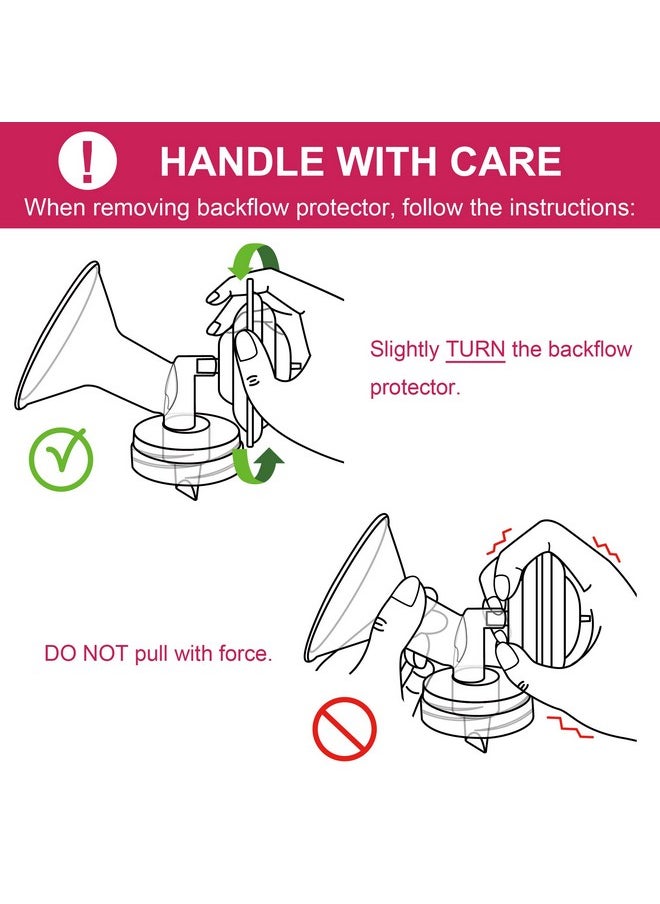 NENESUPPLY Backflow Protector Compatible With Spectra S2 Spectra S1 Breastpump Replace Spectra Pump Parts Replace Spectra Backflow Protector And Spectra S2 Parts  - Image 5