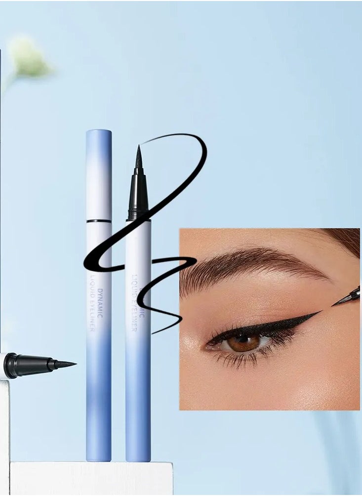 GIGI ROSE - Black Liquid Eyeliner Pen Waterproof Long Lasting Quick Drying and Instant Film Forming Liquid Eyeliner Pencil Smooth and Easy Application Eye Liner Pen - Image 1