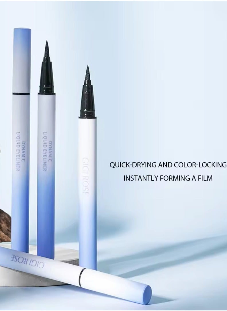 GIGI ROSE - Black Liquid Eyeliner Pen Waterproof Long Lasting Quick Drying and Instant Film Forming Liquid Eyeliner Pencil Smooth and Easy Application Eye Liner Pen - Image 1
