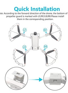 SYOSI 3-in-1 Propeller Guard Holder Strap Drone Landing Gear for DJI Mini 3 Pro RC Accessories Protect in Good  - Image 2