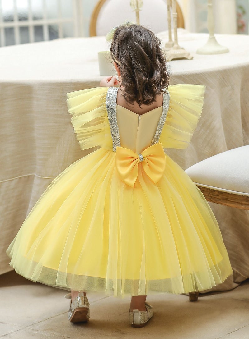 Loquat Princess Flower Cap Sleeve Maxi Dress  - Image 2