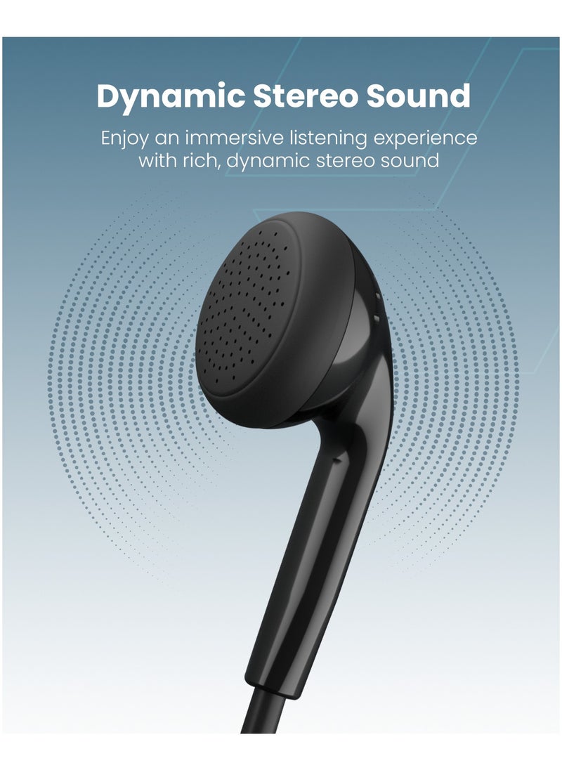 Moxedo - Moxedo Mono Stereo Earphone Lightning Connector Earphone In-Line Remote, Built-in Microphone Compatible for iPhone 14/13/12/11 Pro Max/X/XS Max/XR - Black - Image 1