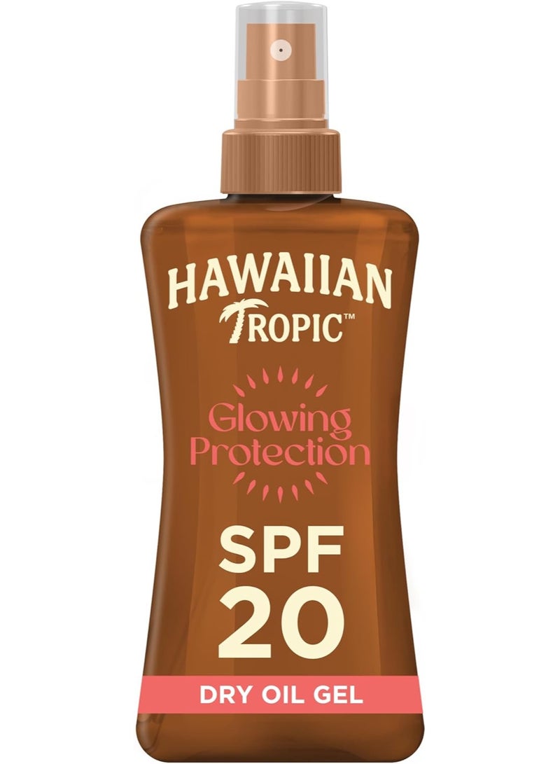 HAWAIIAN TROPIC Glowing Protection Tanning Dry Oil Gel SPF20 200ml