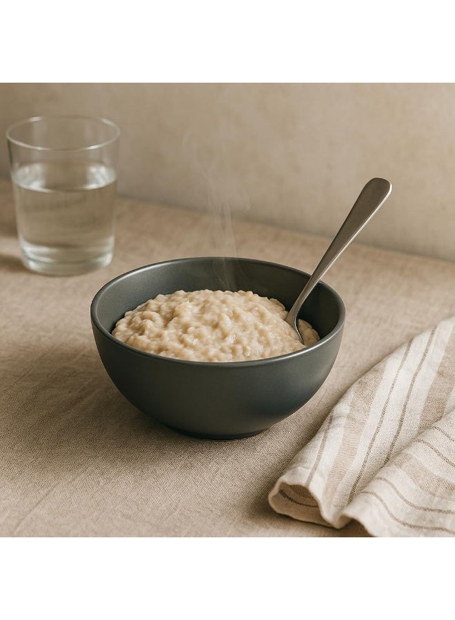 BS B&S Metro Grey Matte Stoneware Rice Bowl Set of 4 - Image 3