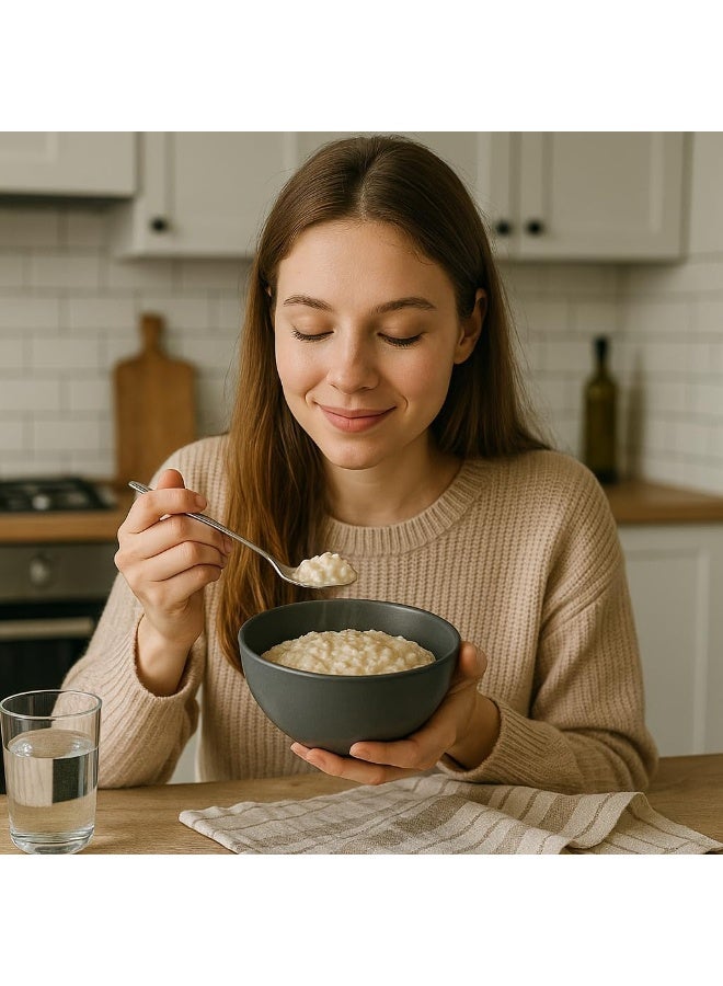 BS B&S Metro Grey Matte Stoneware Rice Bowl Set of 4 - Image 2